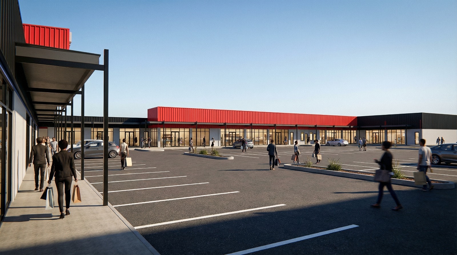 Three Fountains Mall architectural render